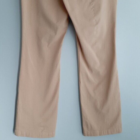 COLDWATER CREEK / Natural Fit Bootcut Leg Pants Tan Cotton Blend Sz 10 Flawed - Picture 7 of 15